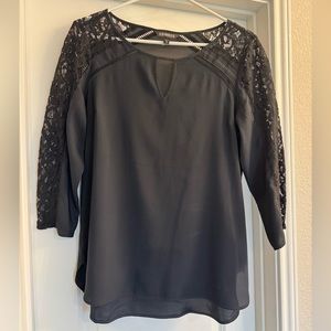 Black Express Lace Blouse